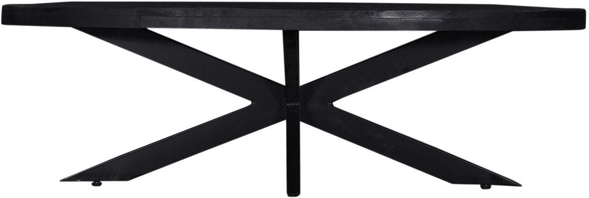 Giga Meubel Salontafel Mansour - Zwart Mangohout - 130x70x40cm