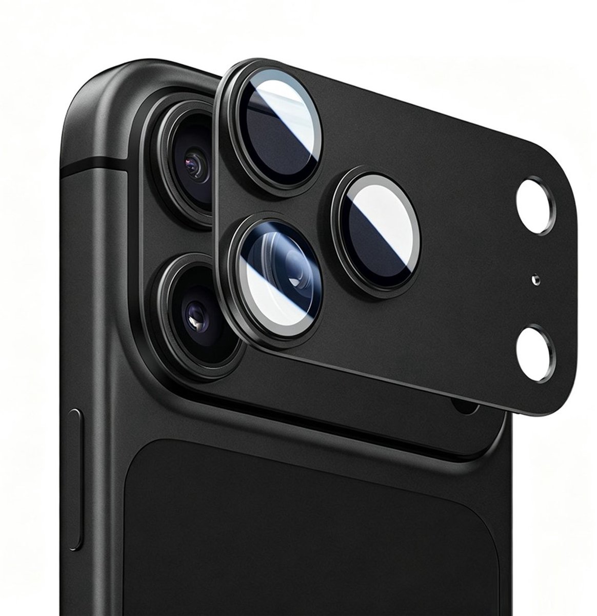 Zandarix Camera Lens Protector Geschikt voor Apple iPhone 18 Pro - Camerabescherming - Militaire - Tempered Glass AR+AF - Compatibel met Hoes - Grijs