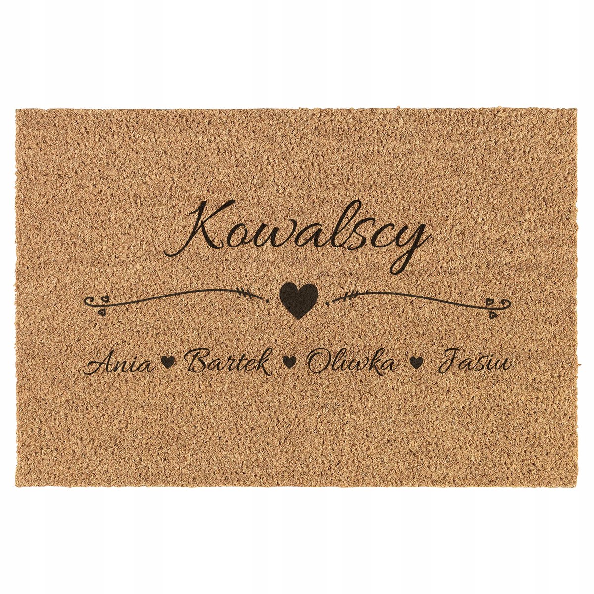 Deurmat Kokosvezel Antislip - 60x40 cm - Inland