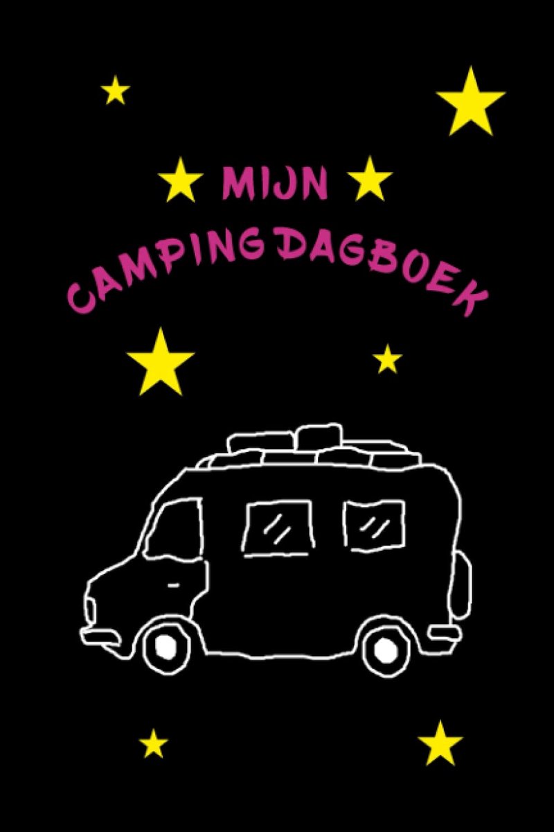 “Mijn Camping Dagboek”: Notitieboekje met camper en sterren - dagboek, notitieboek, zakboekje, notitieblok - ShopVlot