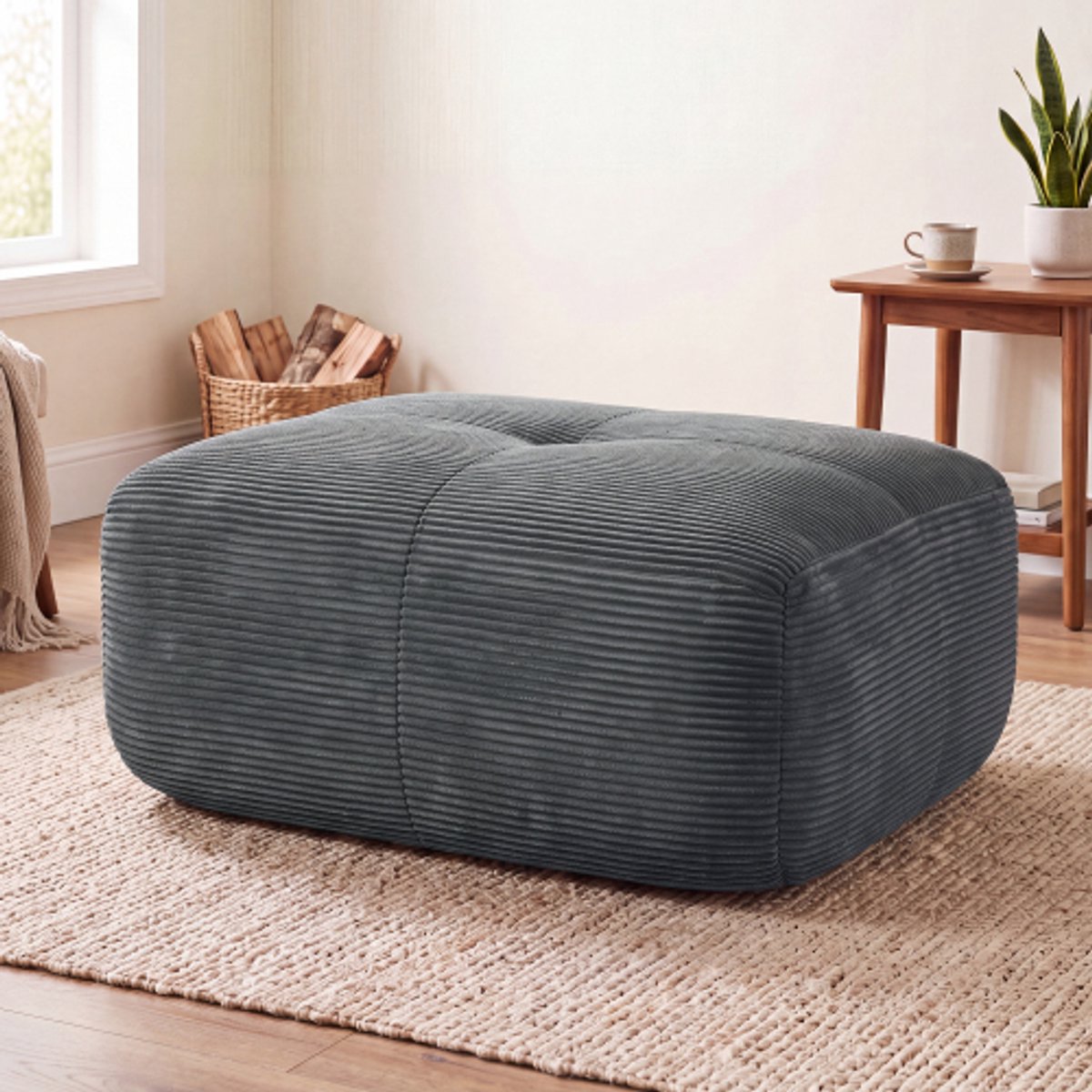 Hamlet Ottoman Cordstoff-Beige