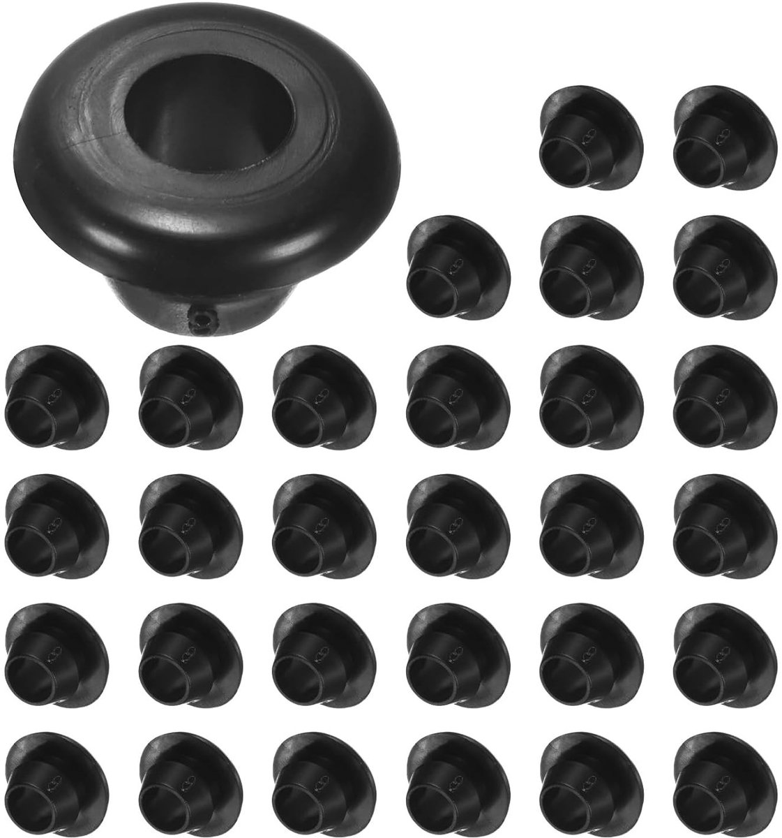 30 Stuks Rubber Grommets voor Kabelreling, 8mm Boorgat, 6mm ID Oogring, Ideaal voor Draad, Kabel en Auto Toepassingen