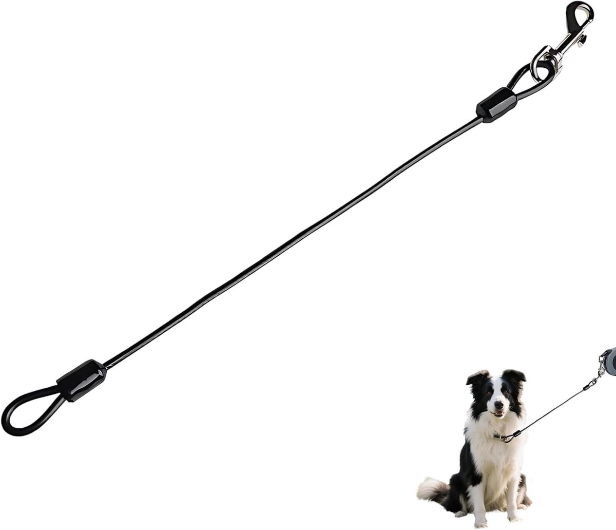 Robuuste Hondenriem van Anti-Bijt Touw van 48 cm voor Kleine, Middelgrote en Grote Honden voor Buitenactiviteiten en Wandelen