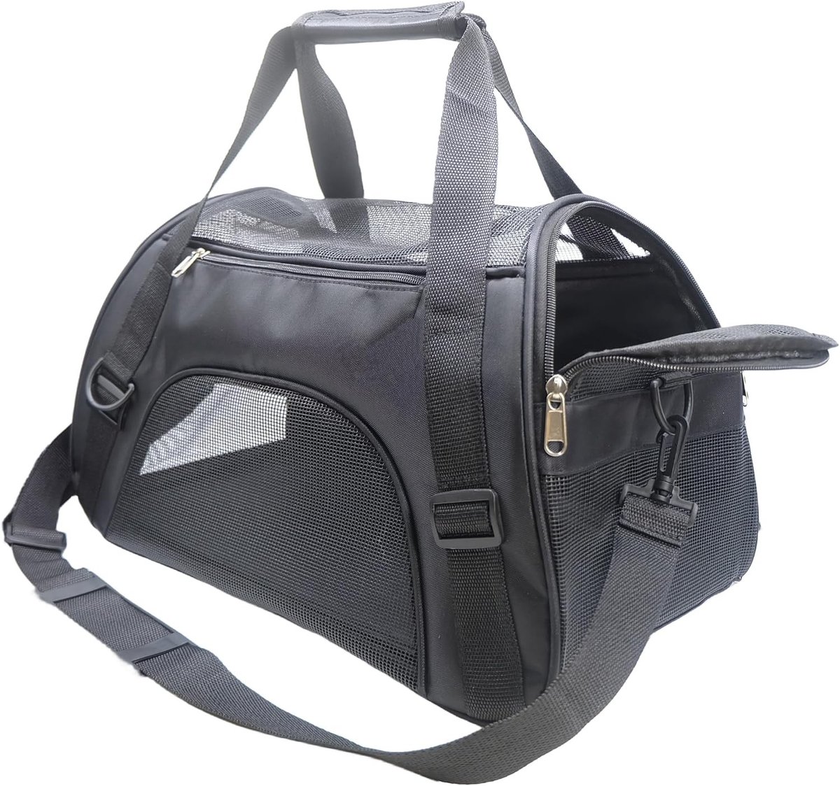 Huisdierdrager - Zwart - Medium - Waterdicht Oxford - Voor Katten en Honden