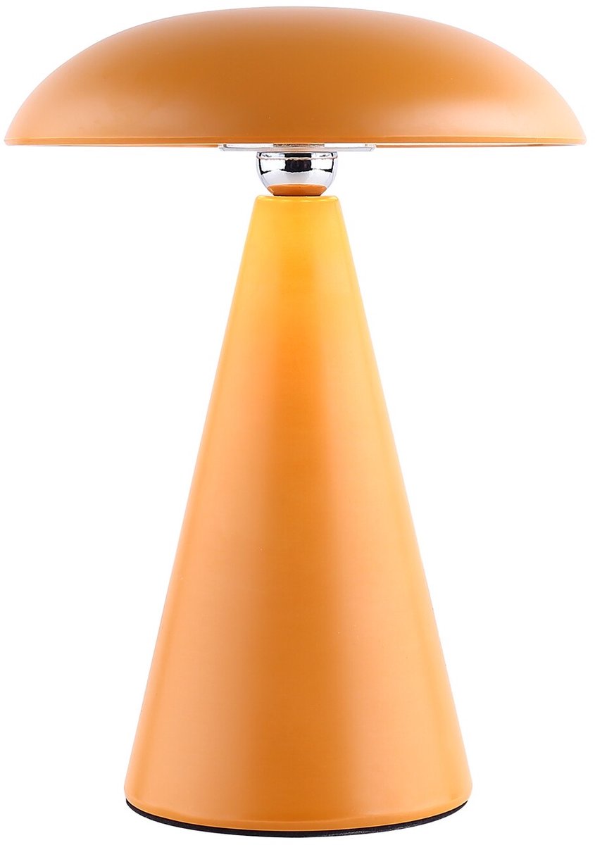 Bureaulamp Mush LED op accu mat oker