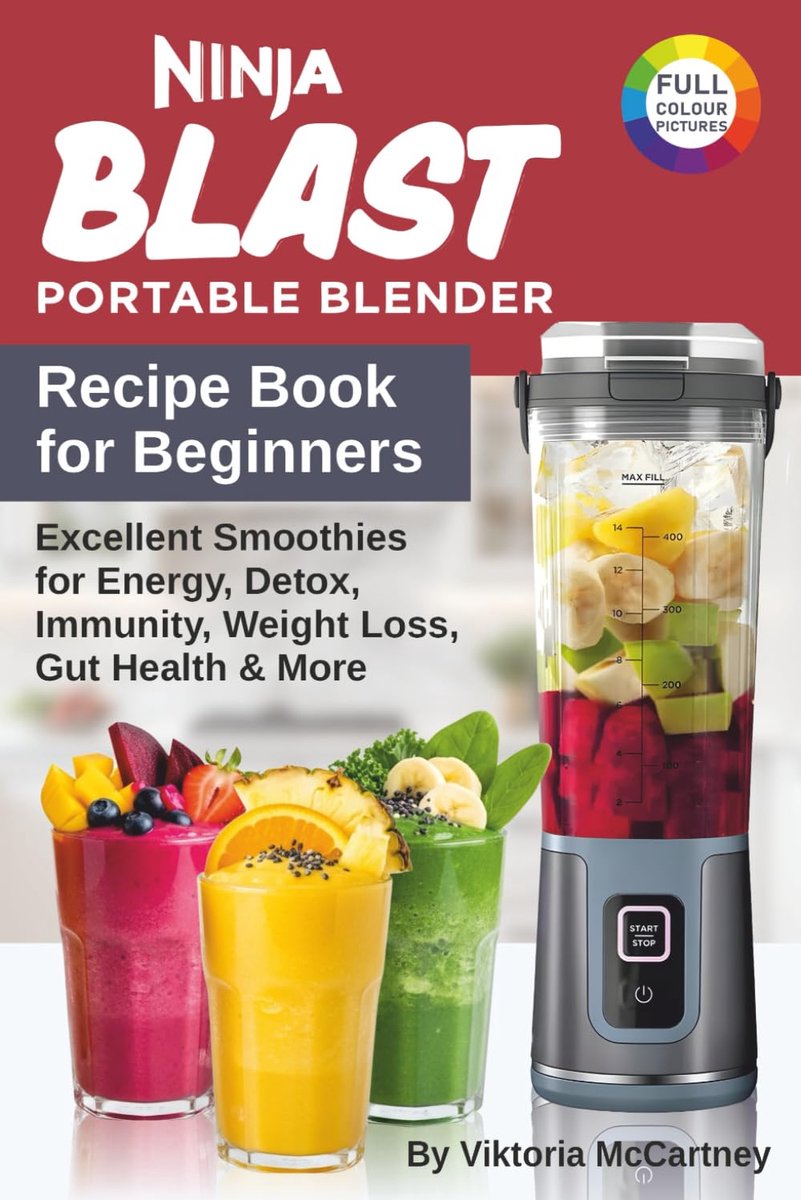 Ninja Blast Portable Blender Recipe Book for Beginners: Excellent Smoothies for Energy, Detox, Immunity, Weight Loss - ShopVlot