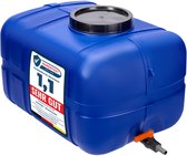 Garronda 150L Regenwatertank - Kunststof Trommel Met Deksel - Vat - HDPE - Voedselvat - Tuin Hobbock – Blauw – GD-STE-Tank