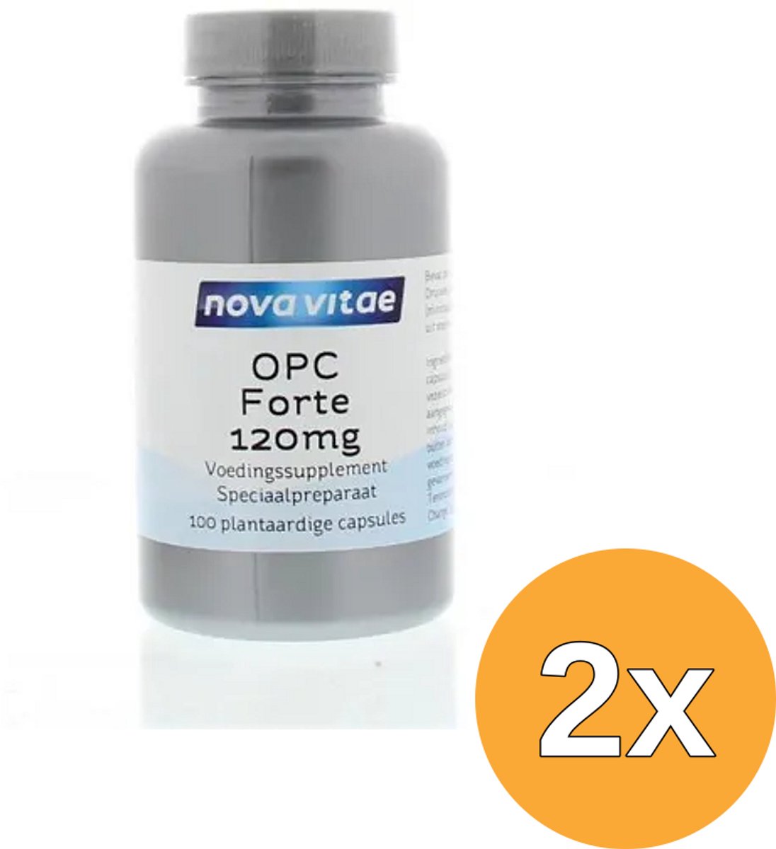 2x Nova Vitae Opc Forte 120 Mg 95% (100 vega capsules)