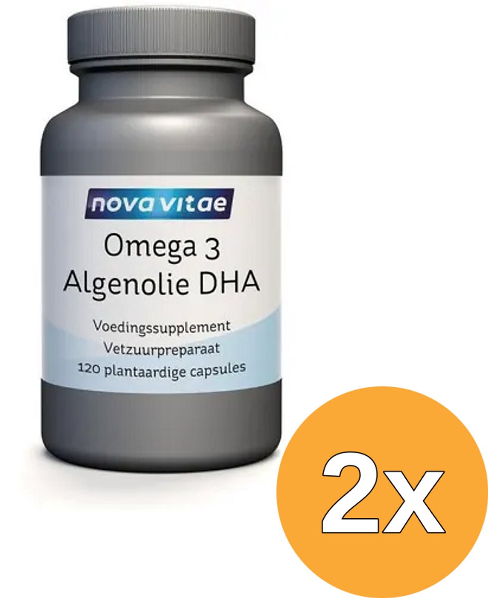 2x Nova Vitae Omega 3 Algenolie Dha (120 capsules)
