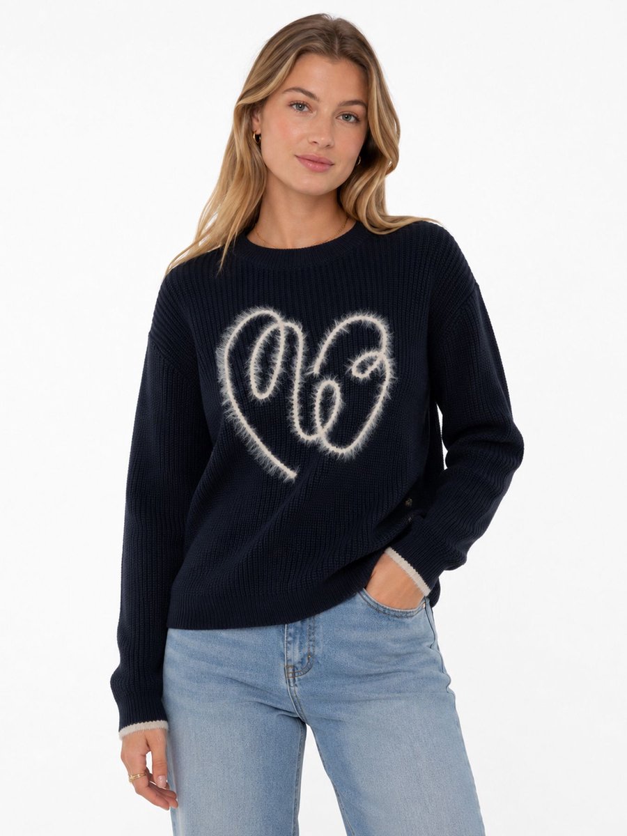 Red Button - Dames sweater - Maat L - Vrouwen - MARINE -