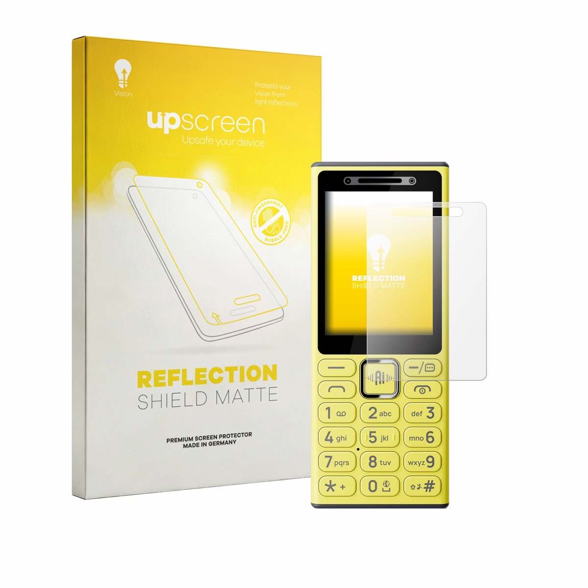 upscreen - Screenprotector voor Nokia 200 4G - Folie Beschermfolie anti glare matte
