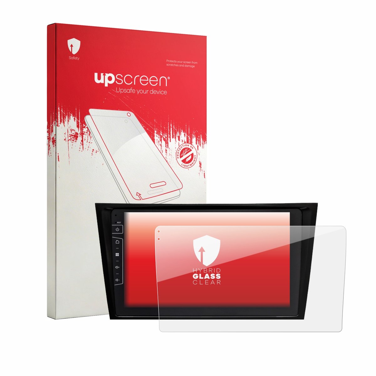 upscreen - Screenprotector voor Dynavin D10-W211 Premium - Folie Beschermfolie Beschermglas transparant