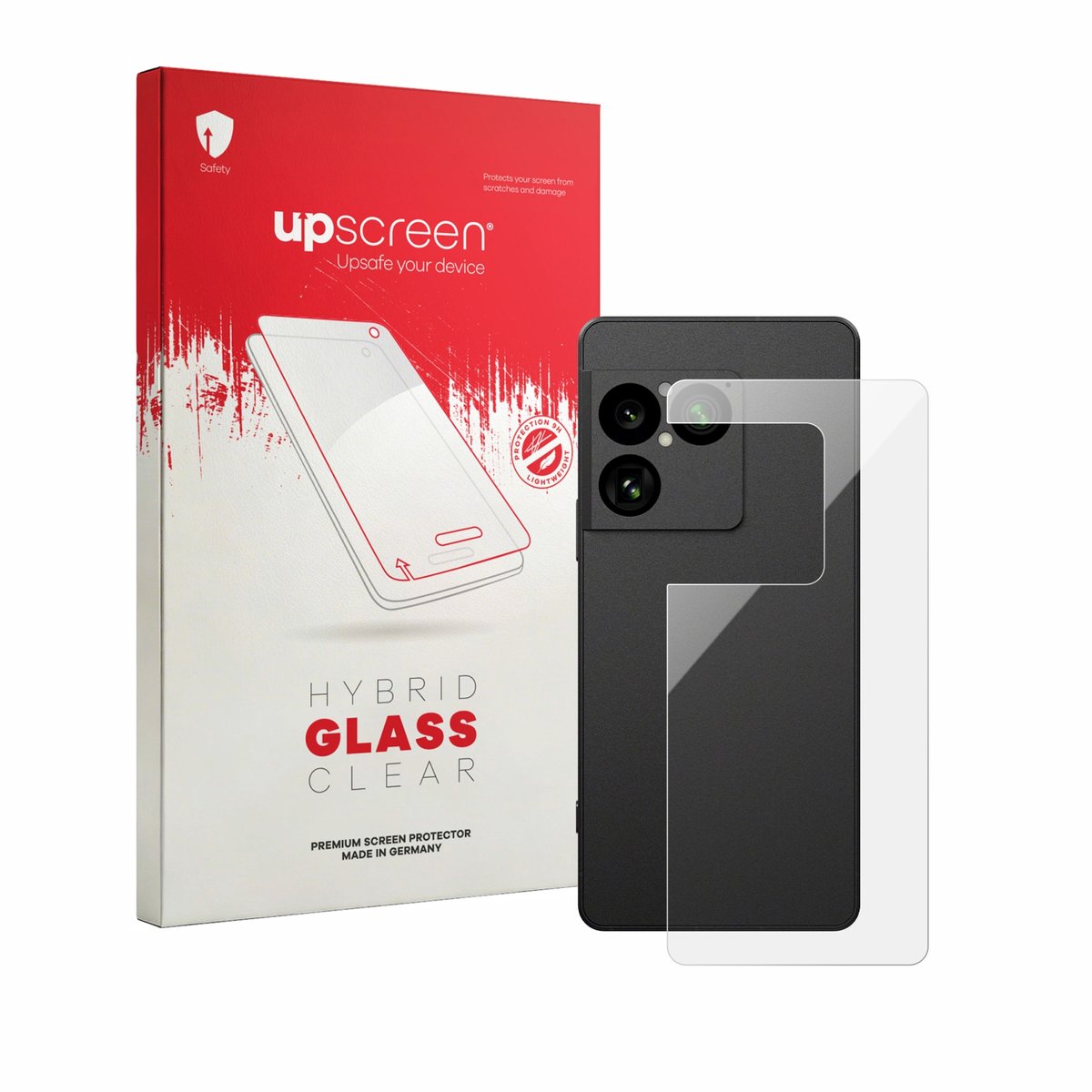 upscreen - Screenprotector voor Sony Xperia 1 VIII (Achterkant) - Folie Beschermfolie Beschermglas transparant