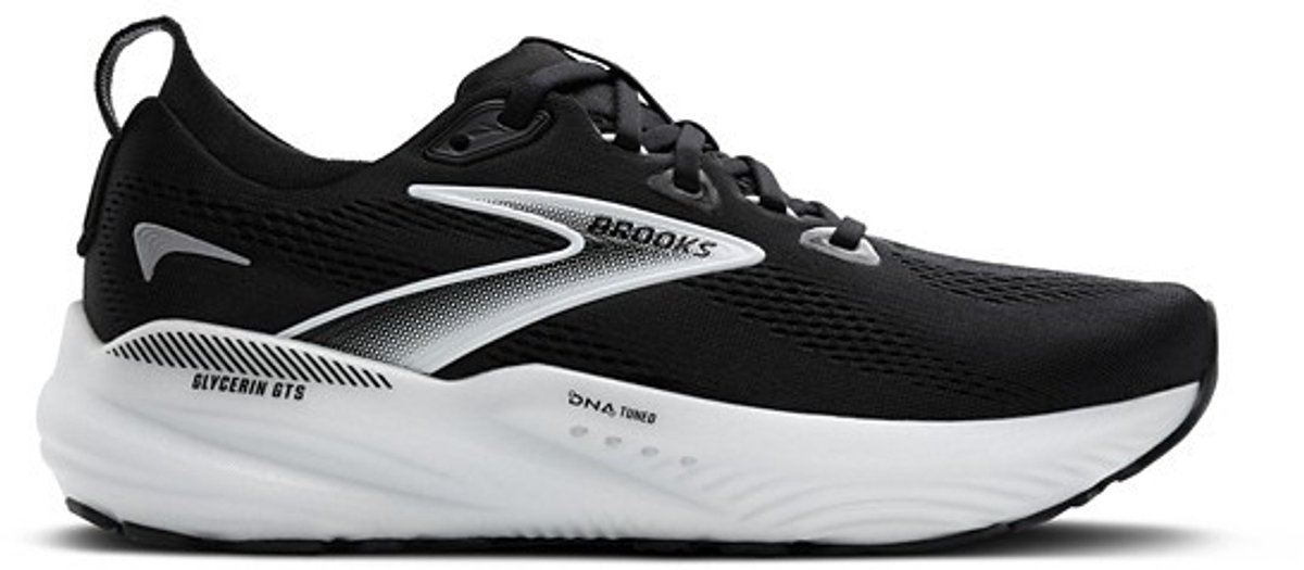Brooks Glycerin GTS 22 WS - Hardloopschoen - zwart/grijs/wit - 37,5
