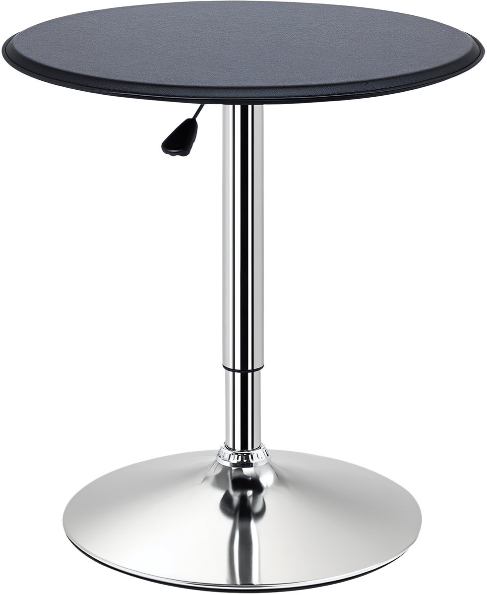 HOMCOM bartafel - Metaal - 63x63x93cm - Zwart