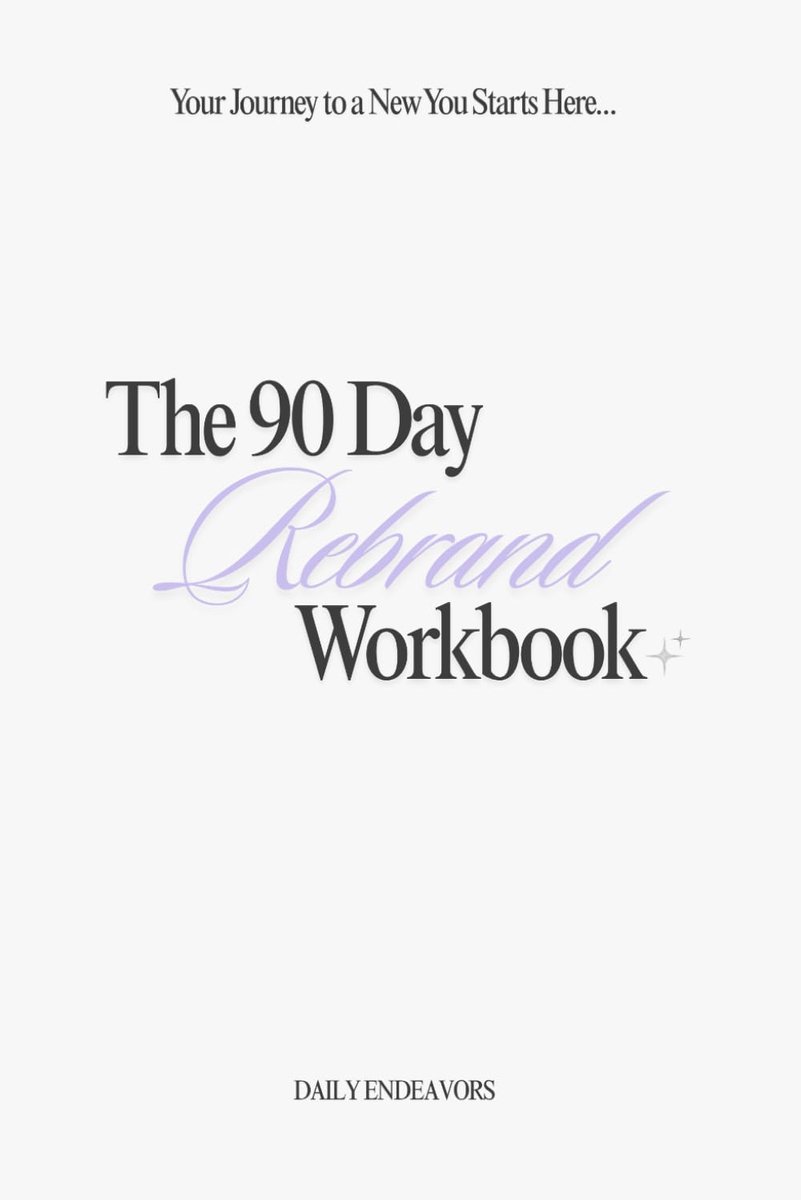 The 90 Day Rebrand Workbook: A Guided Journal and Planner for Personal Growth, Goal Setting, and Life Transformation - ShopVlot