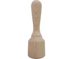Stamper - Bruin - 180 mm - Houten Stamper voor Pesto en Kruiden - Voor Koken