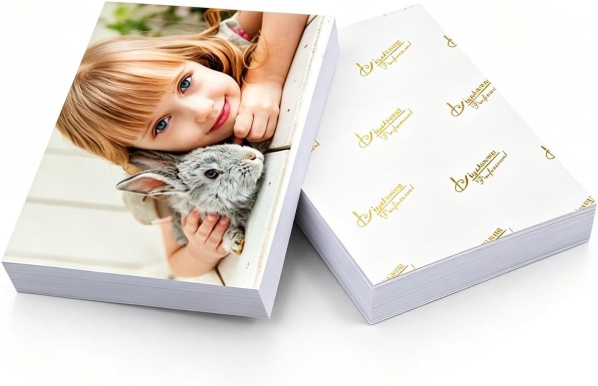 Glanzend fotopapier 10 x 15 cm, 230 g/m², 100 vellen, sneldrogend, waterdicht, voor inkjetprinters, ideaal voor afdrukken en foto's