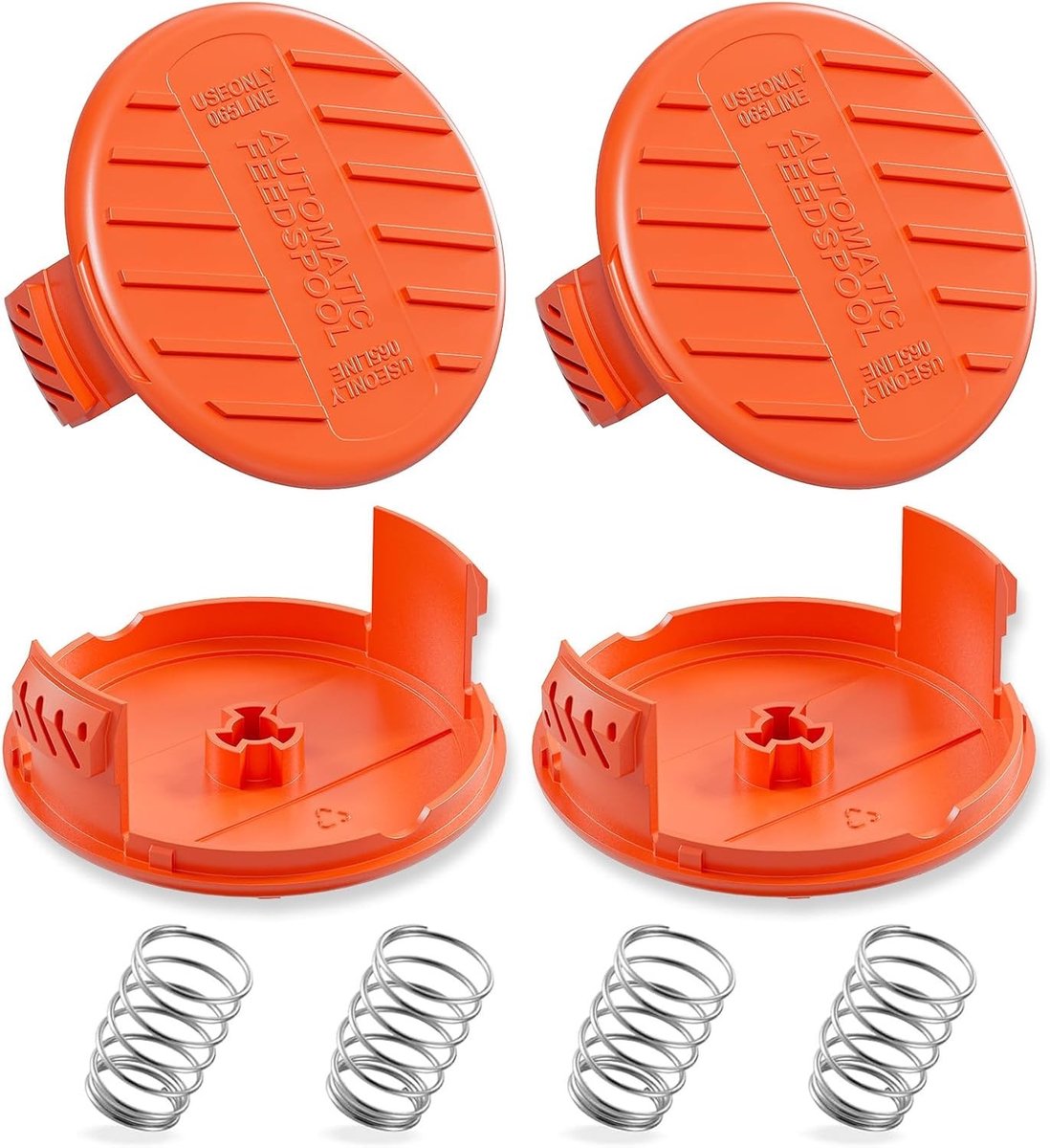 Vervangcaps voor trimmer coils - Set van 4, geschikt voor diverse trimmers, eenvoudig te installeren en duurzaam in gebruik