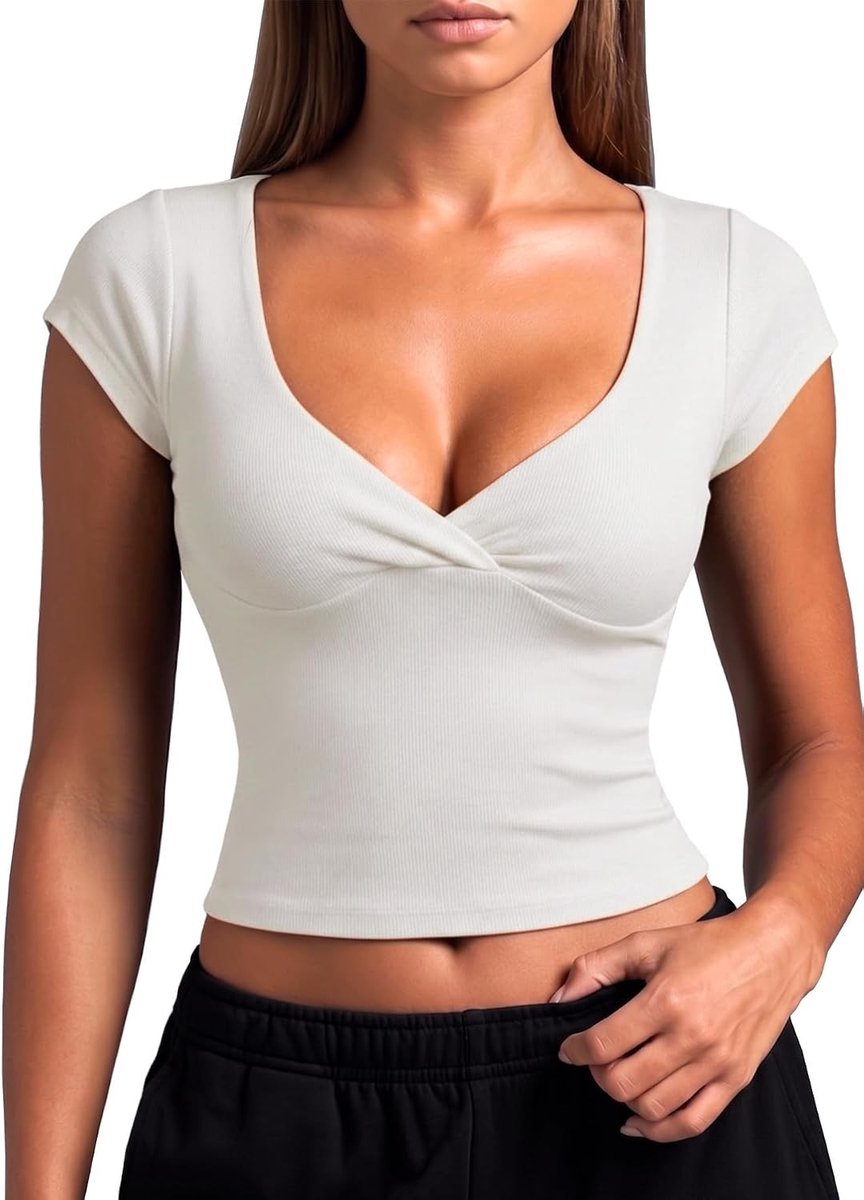 V-hals tanktop voor dames - Comfortabele en stijlvolle zomeroutfit met ademende stof en veelzijdige kleuren