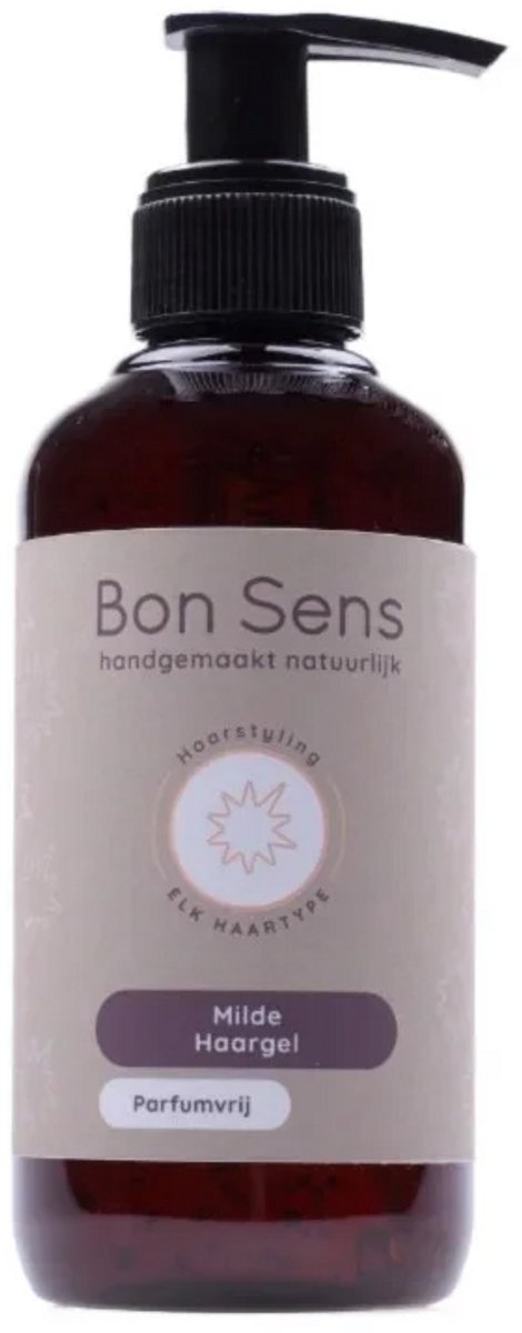 Le Bon Sens Milde Haargel parfumvrij 200 ml - voor gevoelige hoofdhuid, voor alle haartypes, zonder parabenen, zonder siliconen