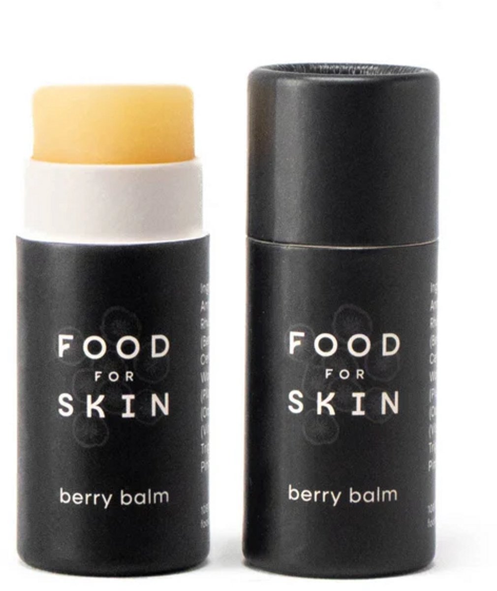 Food for Skin Berry Balm - Natural Lip Balm 6 g - vegan, dierproefvrij, zonder parabenen, zonder siliconen, voor gevoelige lippen