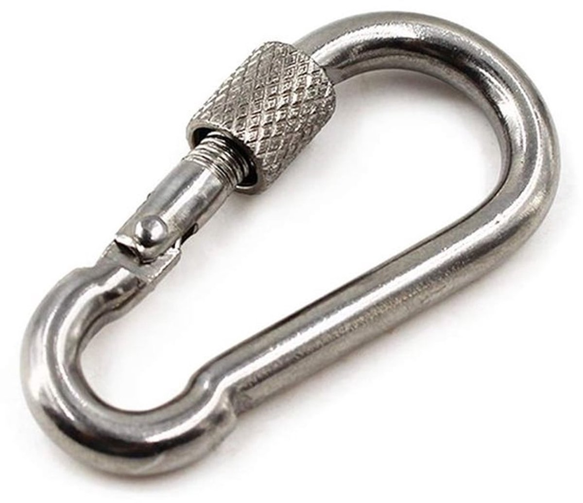 M4 304 RVS Veer Snap Sleutelhanger Clip Haak voor Thuis, Kamperen, Wandelen, Vissen, Reizen, Rugzak (10 Pack)