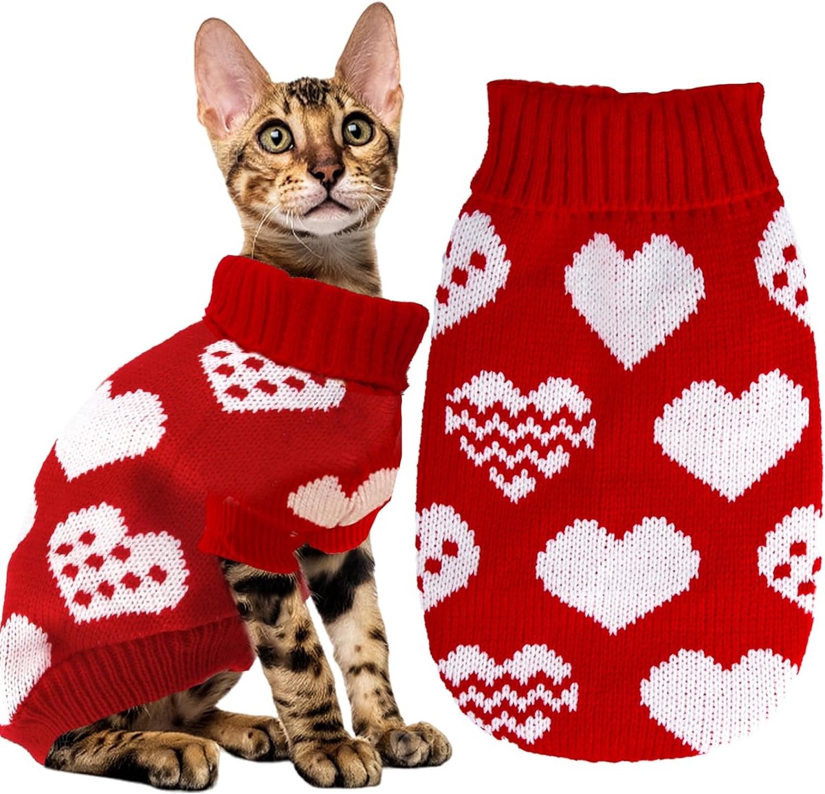 Winterse Trui voor Katten - Comfortabele Kleding voor Kleine, Middelgrote en Grote Katten