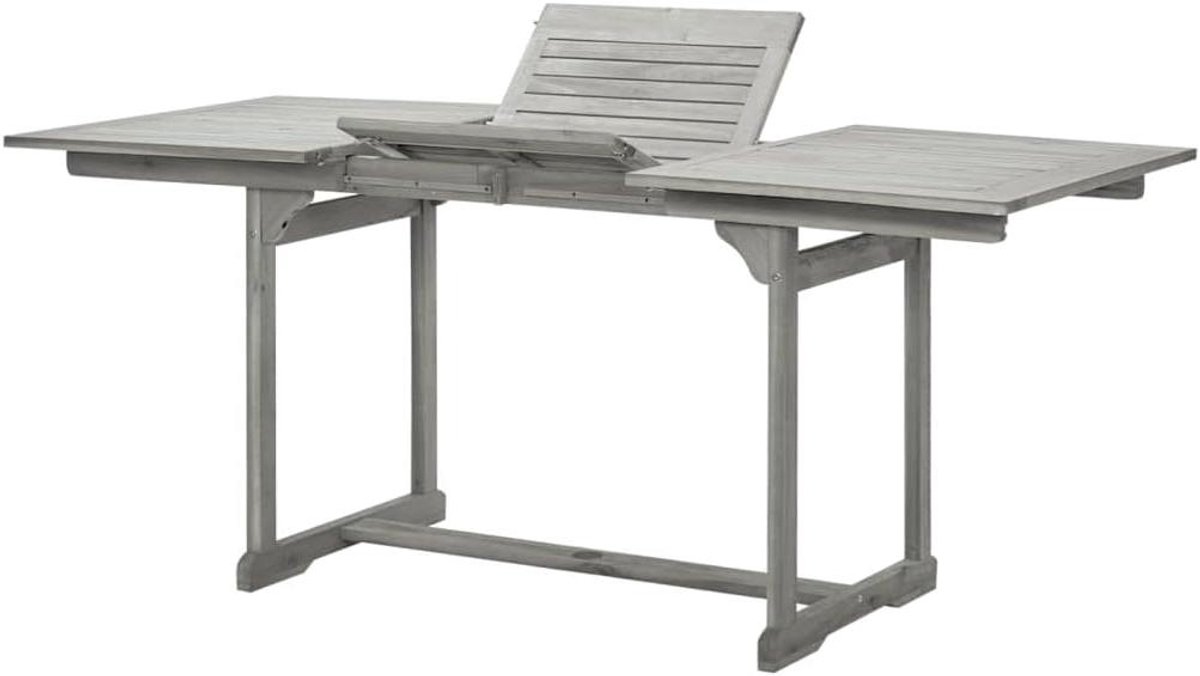 Terrastafel Acacia Hout - Tuin Eettafel - Buiten Eten - Massief Hout - 170 x 80 x 75 cm - Houtkleur