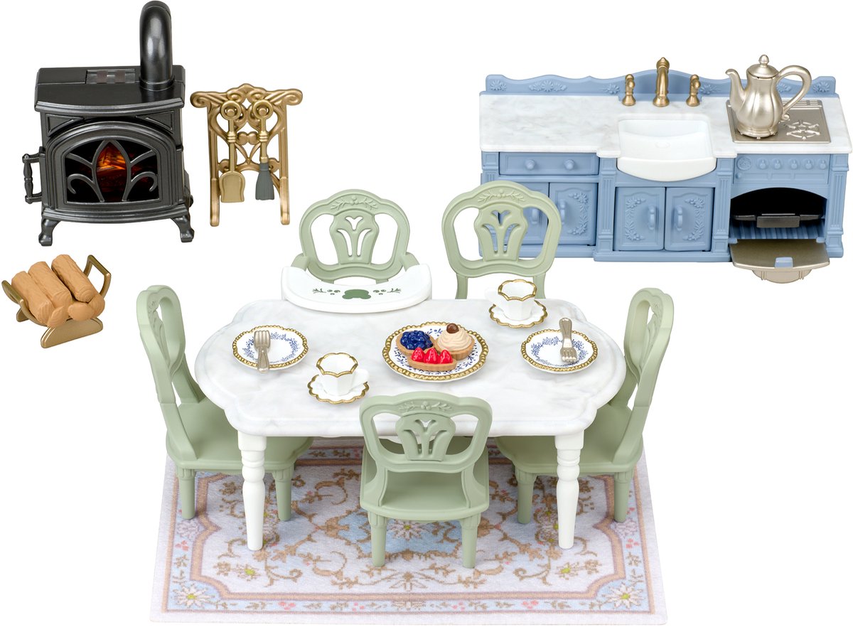 Sylvanian Families 5867 Elegante eetkamer set — cadeau in Spellen & Speelgoed - foto 3