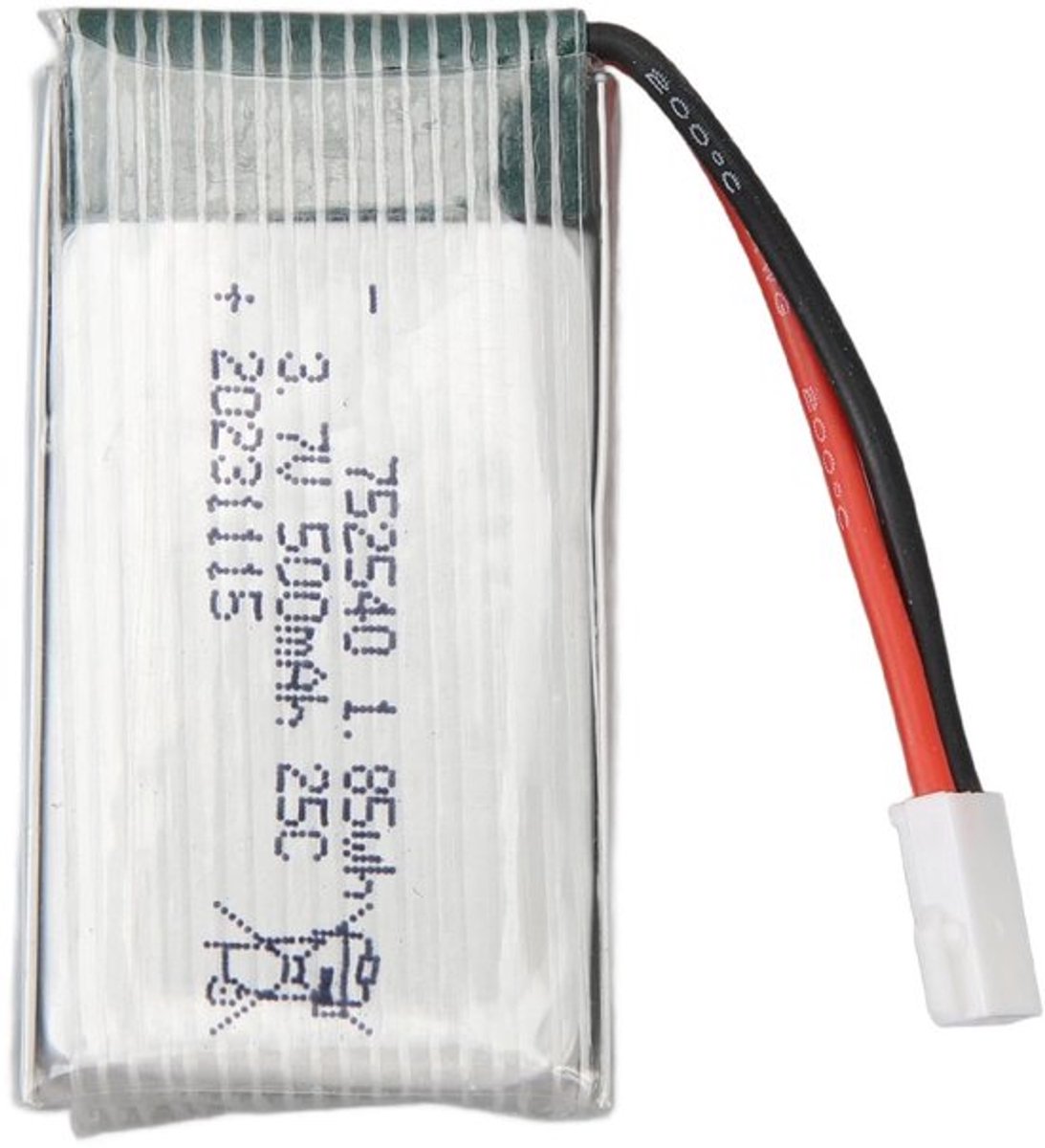 3.7V 500MAh Lithium Accu, Polymer Lithium Ion Accu met XH2.54 Plug 752540 Accu voor X5C Drone Vliegtuig Accessoires