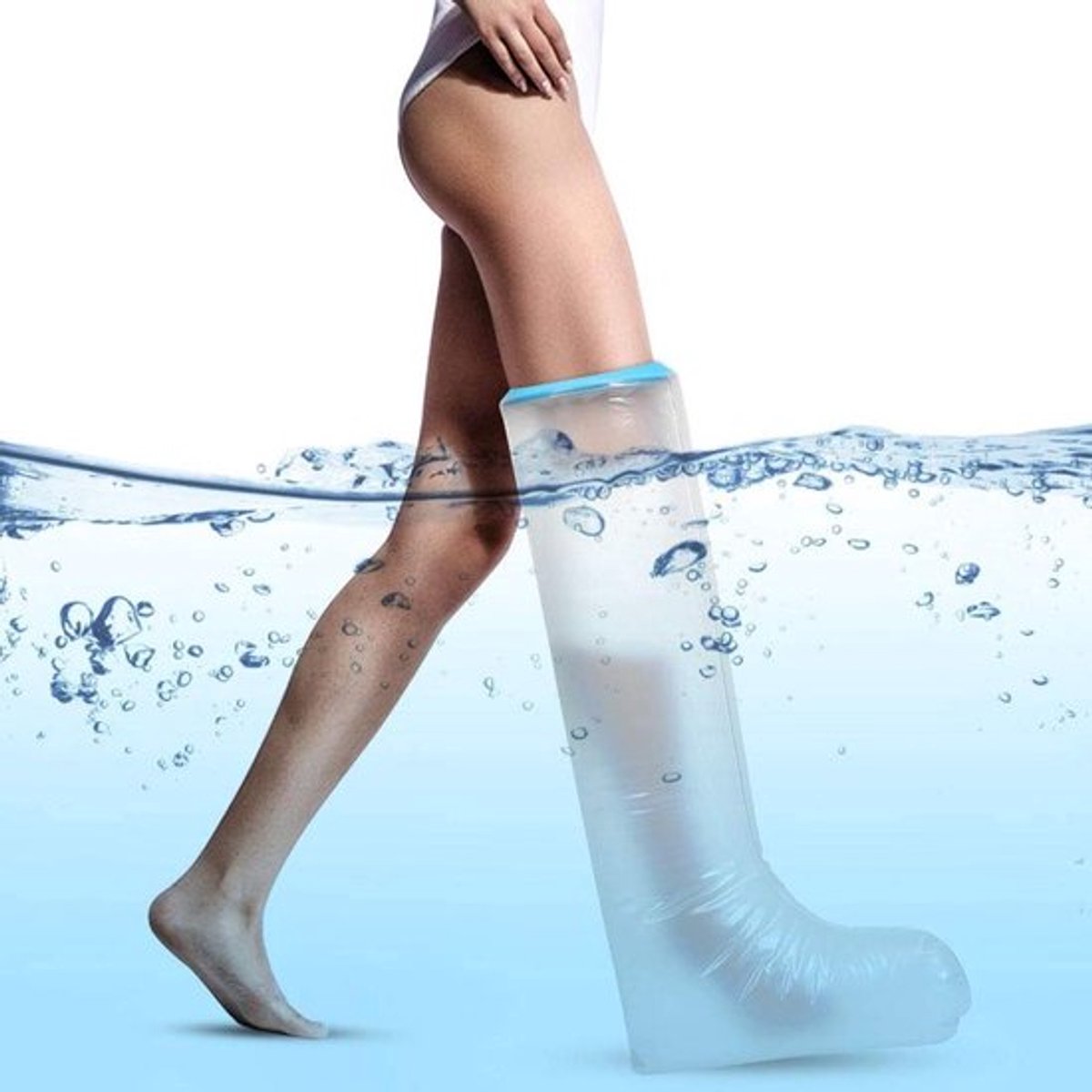Douchebescherming voor Gipsbeen - Verbandbescherming - Waterdicht - Voet - Douchehoes - Been - Geschikt voor Gips - Badkamer - 78 cm