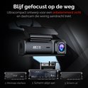 Camsy K803 dashcam met drie weergavemodi: minimale interface, scherm altijd aan, scherm uit.
