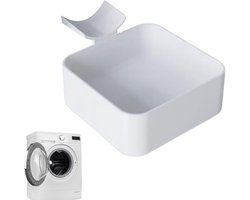 Afvoerbak voor wasmachine - Druppelbak voor wasmachine - Wateropvangbak - Afvoerbak - 12 cm - Overloop- en lekvrij - Universeel type - 3D-geprint - Geschikt voor wasruimtes, kelders, appartementen, garages en stacaravans