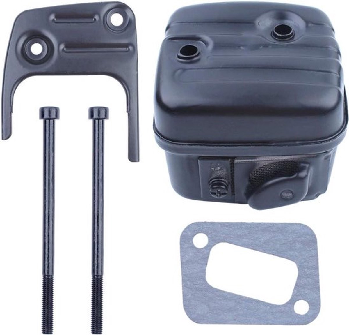 Uitlaatdemper w/Beugel Schroef Pakking Kit Voor Husqvarna 350 353 346XP 345 340 E EPA Kettingzaag # 503862803 Vervangen Deel