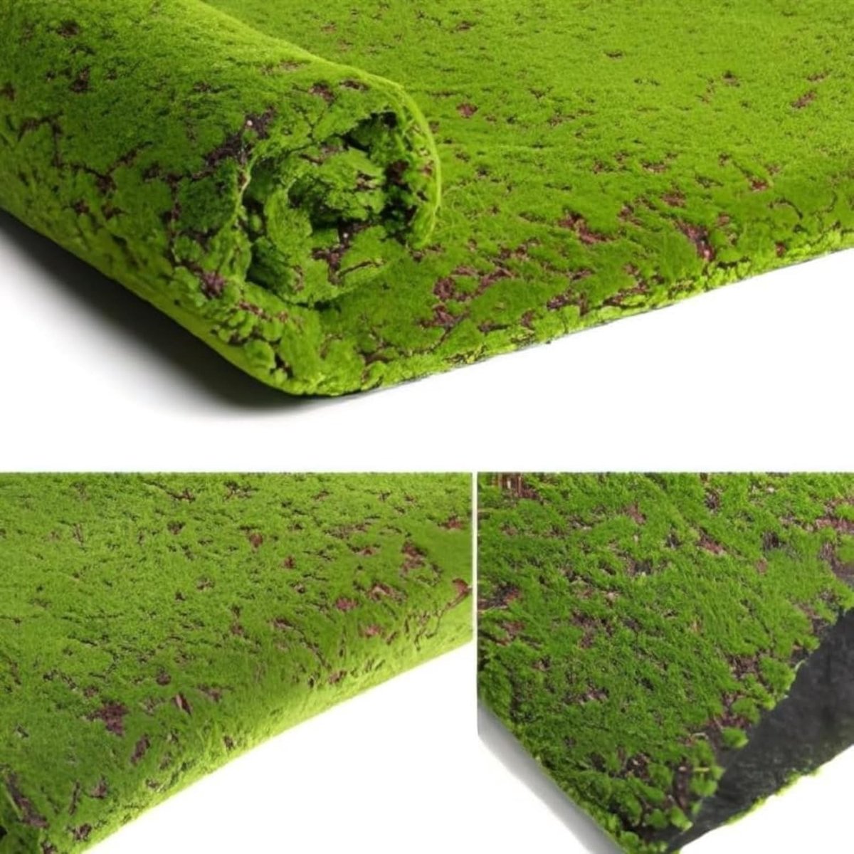 Decoratieve Kunstmosmat voor Tuin en Binnengebruik - Nepproduct voor Huis en Patio - 100cm x 100cm Groen Gras voor Miniatuurlandschappen en Hondentraining