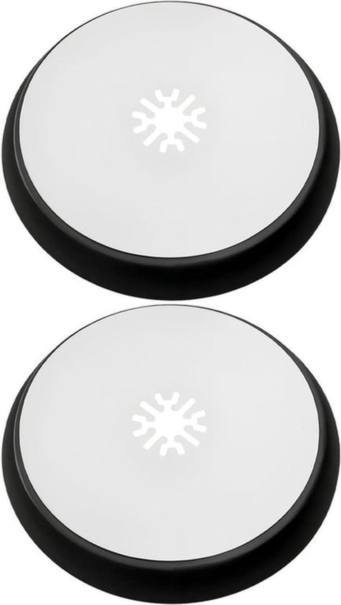 Set van 2 ronde schuurpads van 115 mm met EVA schuim, speciaal ontworpen voor roestvrij staal en geschikt voor Fein Multimaster multitools voor efficiënt schuren