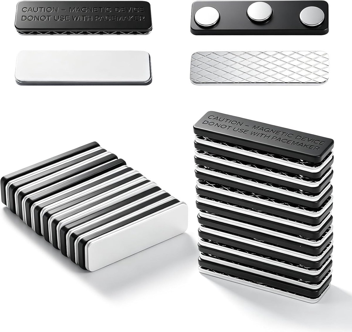 20 Stuks Magnetische Gordijnsluitingen 45x13mm voor Insectenbescherming en Vliegenramen - Ideaal voor Deuren en Gordijnen