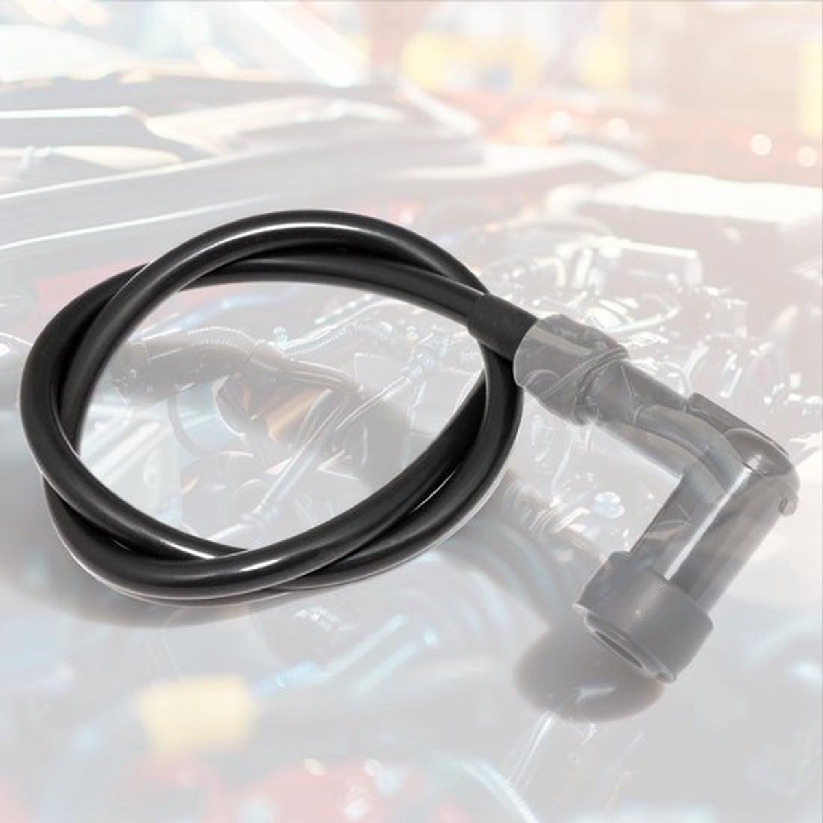 bougiekabelset, koperen kern bougies ontstekingskabel vonk 7mm ontstekingskabel 1m lengte kabel draad pvc ommanteld geïsoleerde kabel voor carotorcycle