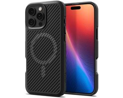 Spigen Core Armor MagFit - Hoesje Geschikt voor Apple iPhone 16 Pro Max - Back Cover Compatibel met MagSafea - Militaire Standaard - Air Cushion - Zwart