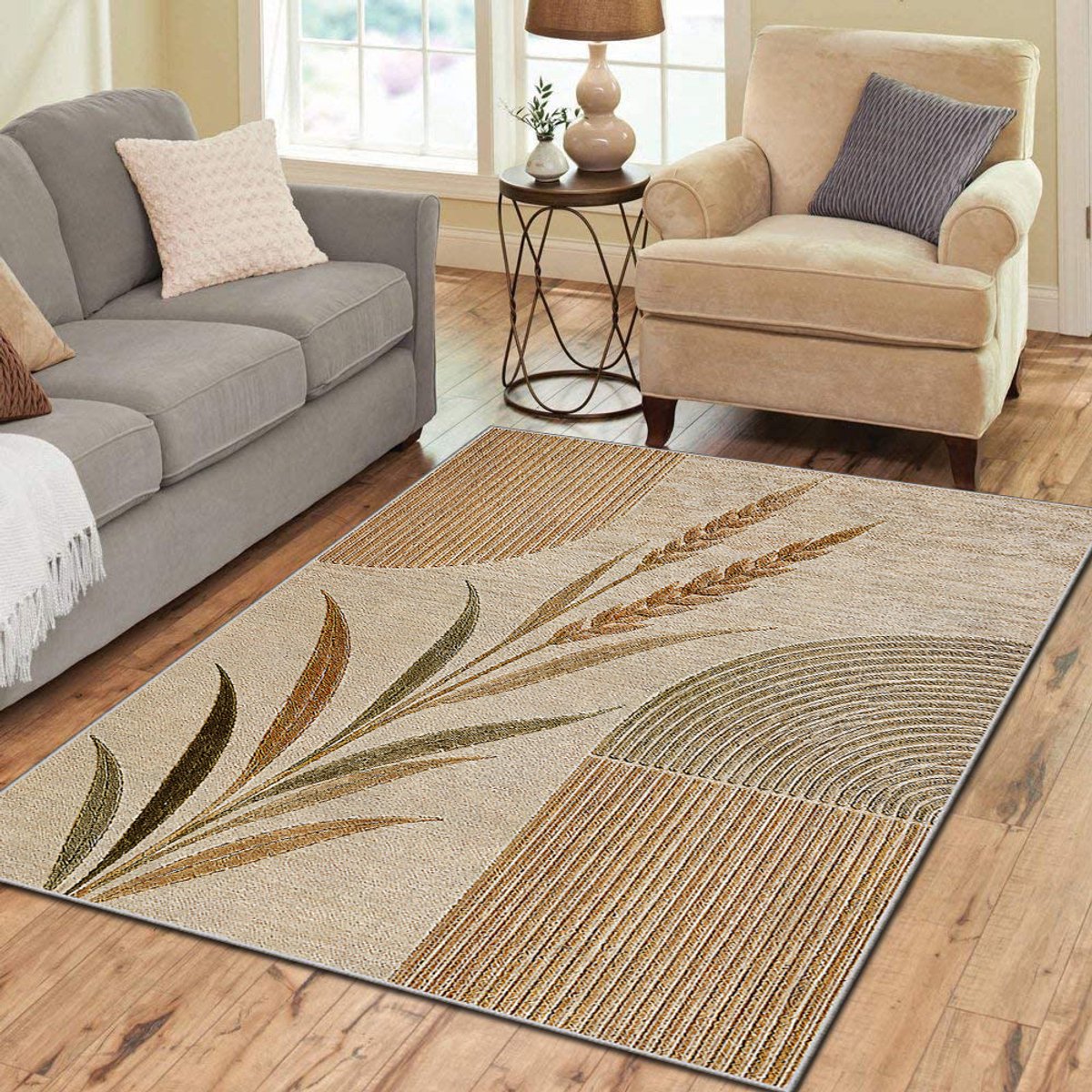 Zeo Wood - Vloerkleed - Tapijt Woonkamer - Vloerkleed 160*230 cm - Anti Slip - Machinewasbaar