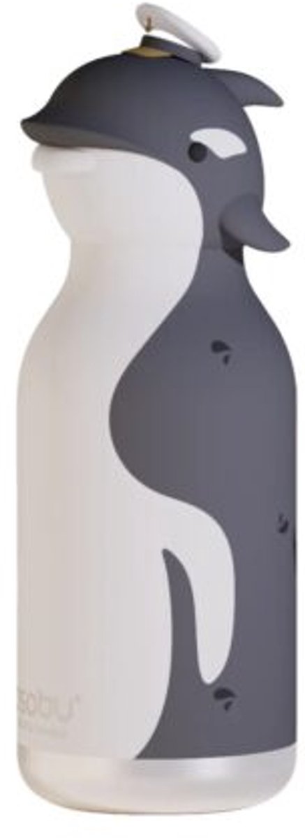 Asobu Thermo Drinkfles Besties Orca - 460ml - Zwart/Wit