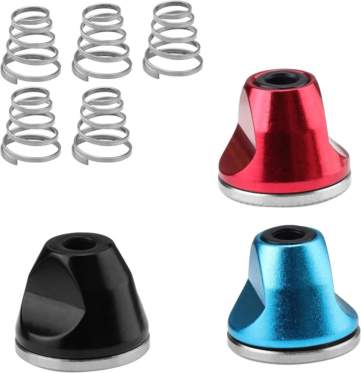M5 Metalen Snelle Ontgrendelingsmoeren voor Fietsen - Antislip en Anti-loslaten, 3 Stuks voor Thuis, Mountain en Racefietsen