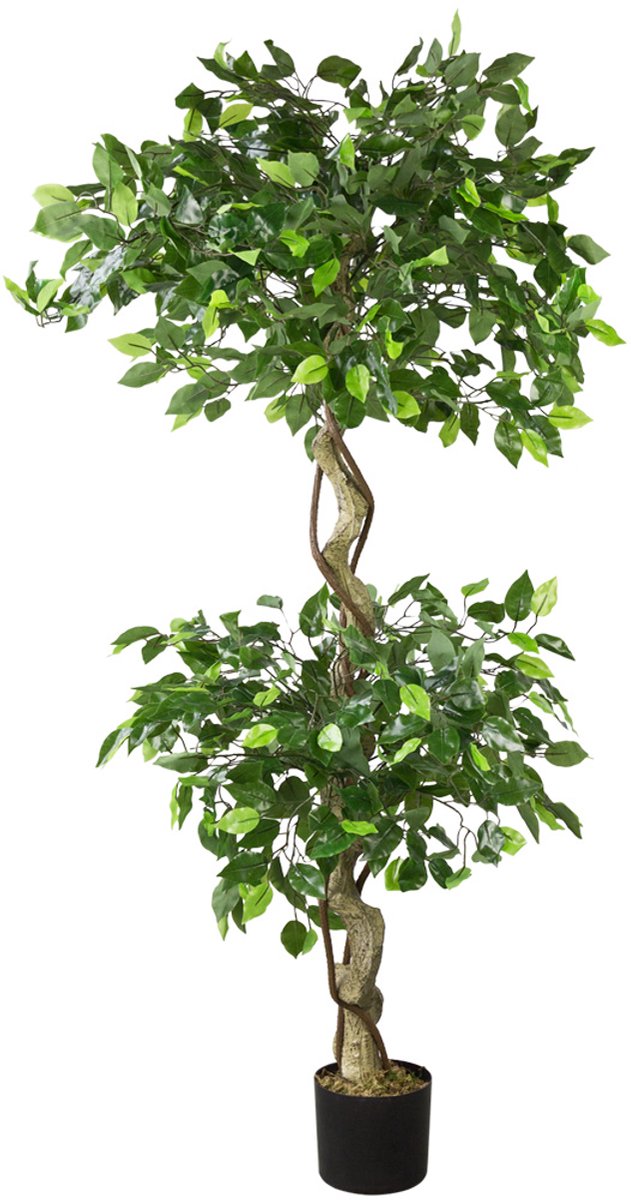 Decovego Kunstmatige Ficus Benjamin, Kunstplant, Kunstboom 170 cm