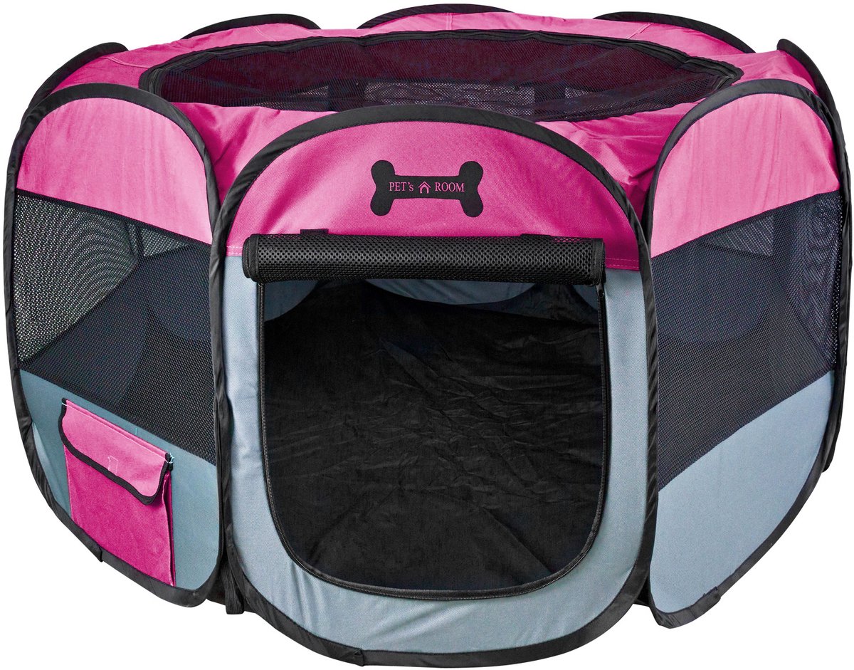 Petigi Puppy Speelbox XL, 115x115x65 cm, Puppyren, Rek voor Honden, Konijnen, Cavia's, Katten, Achthoekig, Gemakkelijk schoon te maken