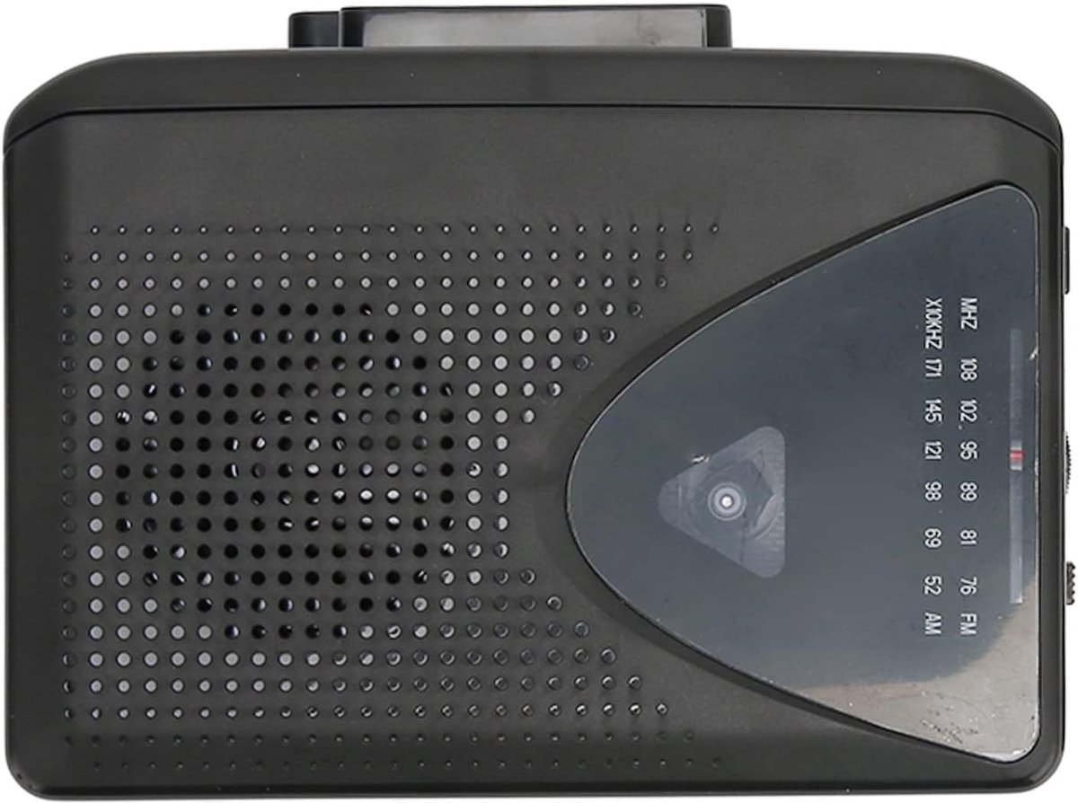 Cassettespeler – draagbare AM/FM-stereoradio met heldere luidspreker – met 3,5 mm koptelefoonaansluiting – 2 AA-batterijen.L