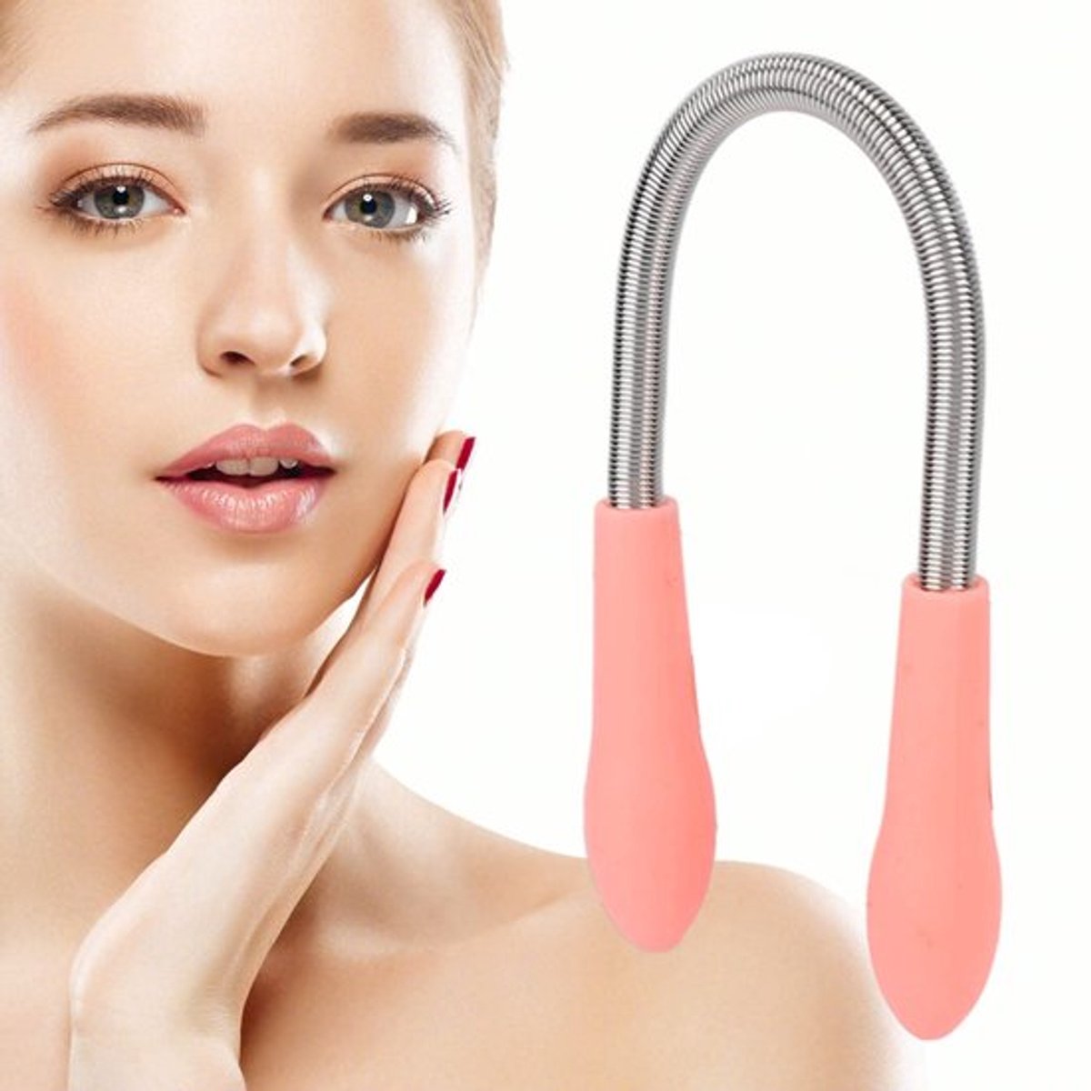 Lente gezichtshaarverwijderaar, epilator met draadjes voor vrouwen Lente gezichtshaarverwijderaar met draadjes voor gezichtshaarverwijdering en liphaarverwijdering