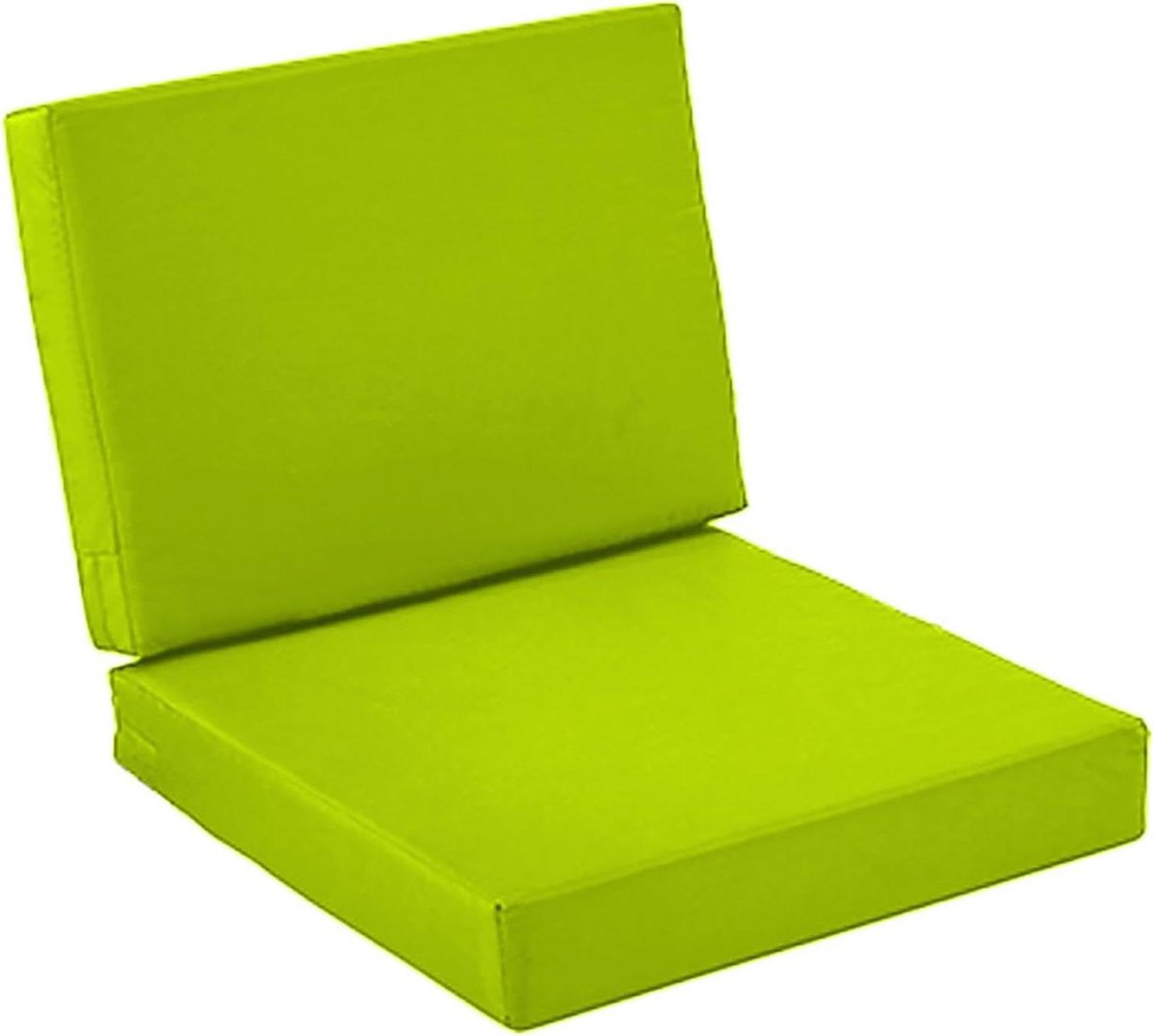 Zitkussens Set - Tuinkussens Bank - Buiten Meubels - Waterdichte Hoes - 51x51x8cm - Groen