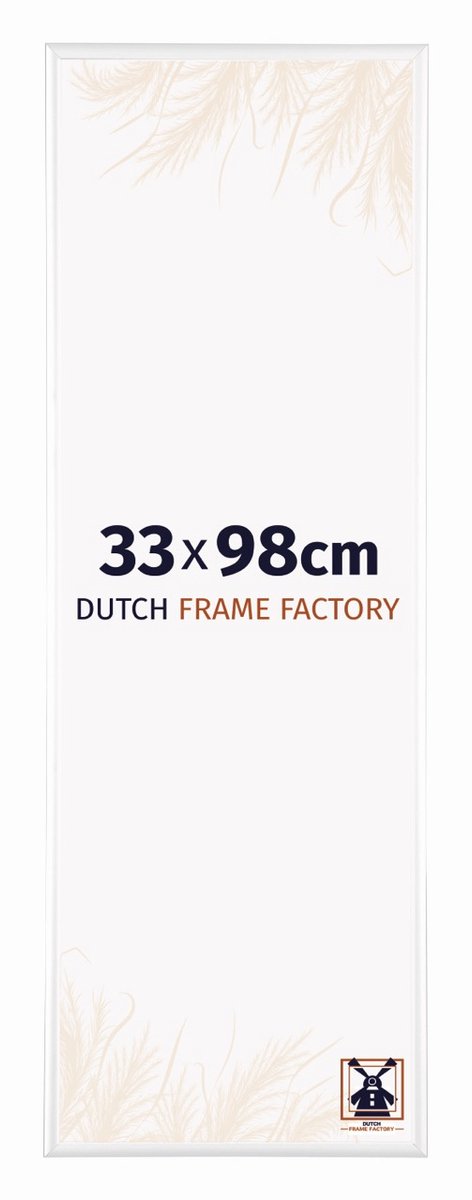 Dutch Frame Factory Fotolijst 33x98 cm - Aluminium - Wit Hoogglans - Kampen