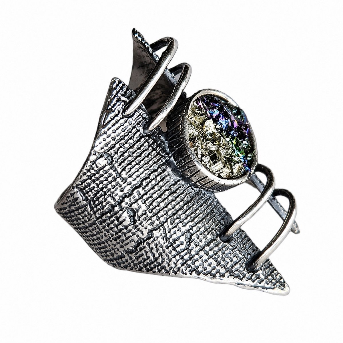 HAYAN Fancy zilveren ring dames met steen - 925 zilver
